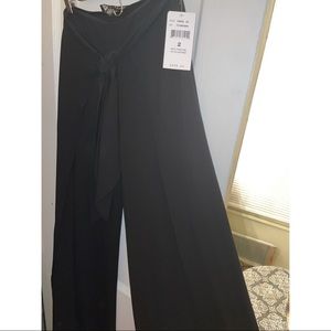 Ralph Lauren Palazzo Pants tie front black size 2 black label